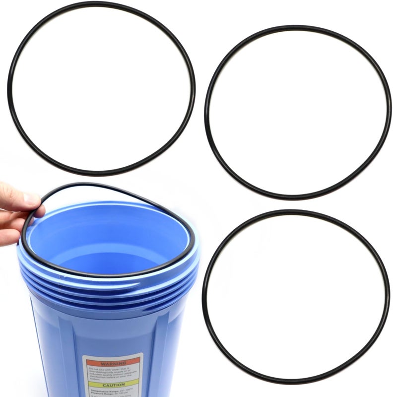 Captain O-Ring حلقة كابتن O - بديل 151122 حلقات O متوافقة مع فلاتر المياه Pentair Pentek Big Blue OEM حجم ORing Buna-N (3 عبوات) - Image 1
